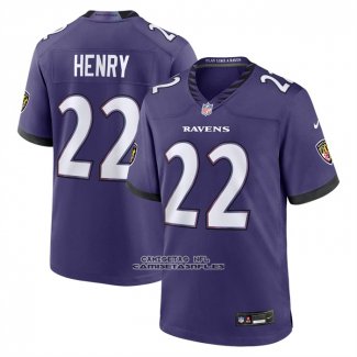 Camiseta NFL Game Baltimore Ravens Derrick Henry Violeta1