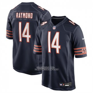 Camiseta NFL Game Chicago Bears Kalif Raymond Azul Marino