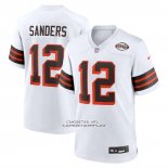 Camiseta NFL Game Cleveland Browns Shedeur Sanders 2025 Draft 2nd Alternate Blanco
