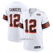 Camiseta NFL Game Cleveland Browns Shedeur Sanders 2025 Draft 2nd Alternate Blanco