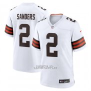 Camiseta NFL Game Cleveland Browns Shedeur Sanders Blanco