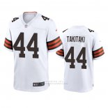 Camiseta NFL Game Cleveland Browns Sione Takitaki 2020 Blanco