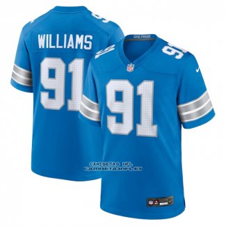 Camiseta NFL Game Detroit Lions Tyleik Williams 2025 Azul