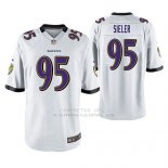 Camiseta NFL Game Hombre Baltimore Ravens Zach Sieler Blanco