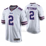 Camiseta NFL Game Hombre Buffalo Bills Nathan Peterman Blanco