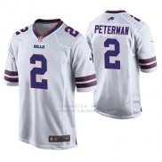 Camiseta NFL Game Hombre Buffalo Bills Nathan Peterman Blanco