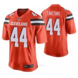 Camiseta NFL Game Hombre Cleveland Browns Sione Takitaki Naranja