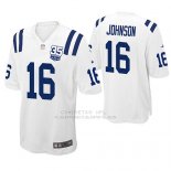 Camiseta NFL Game Hombre Indianapolis Colts Marcus Johnson Blanco 35th Anniversary