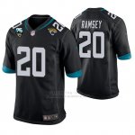 Camiseta NFL Game Hombre Jacksonville Jaguars Jalen Ramsey 25th Aniversario Typename Negro
