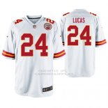 Camiseta NFL Game Hombre Kansas City Chiefs Jordan Lucas Blanco