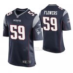 Camiseta NFL Game Hombre New England Patriots Marquis Flowers Azul