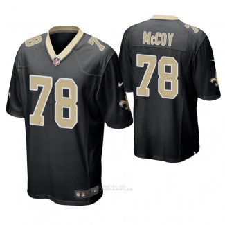 Camiseta NFL Game Hombre New Orleans Saints Erik Mccoy Negro