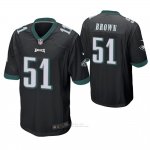 Camiseta NFL Game Hombre Philadelphia Eagles Zach Brown Negro