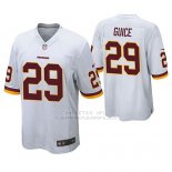 Camiseta NFL Game Hombre Washington Commanders Derrius Guice Blanco