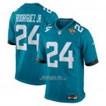 Camiseta NFL Game Jacksonville Jaguars Chris Rodriguez Jr Verde Camiseta NFL Game Jacksonville Jaguars Chris Rodriguez Jr Verde