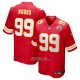 Camiseta NFL Game Kansas City Chiefs Peter Woods 2026 Rojo