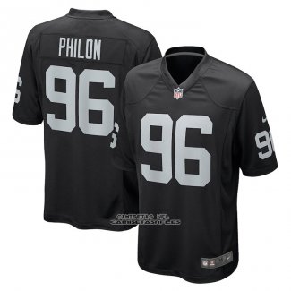 Camiseta NFL Game Las Vegas Raiders Darius Philon Negro