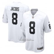 Camiseta NFL Game Las Vegas Raiders Josh Jacobs 8 Blanco