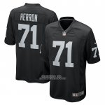 Camiseta NFL Game Las Vegas Raiders Justin Herron Negro