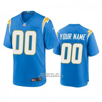 Camiseta NFL Game Los Angeles Chargers Personalizada Powder 2020 Azul