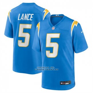Camiseta NFL Game Los Angeles Chargers Trey Lance Azul