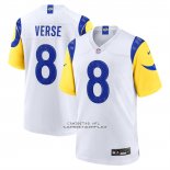 Camiseta NFL Game Los Angeles Rams Jared Verse Jugador Blanco Camiseta NFL Game Los Angeles Rams Jared Verse Jugador Blanco
