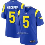 Camiseta NFL Game Los Angeles Rams Kamren Kinchens Azul1