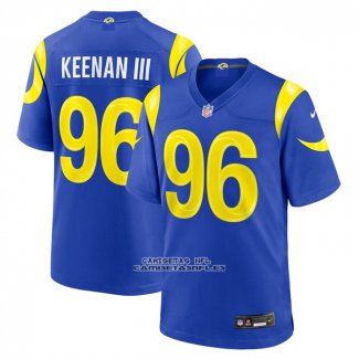 Camiseta NFL Game Los Angeles Rams Tim Keenan III Jugador Royal
