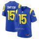 Camiseta NFL Game Los Angeles Rams Ty Simpson 2026 Royal