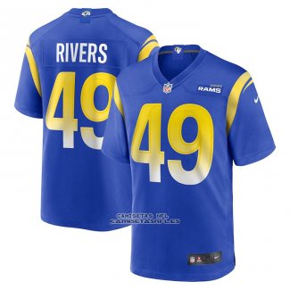 Camiseta NFL Game Los Angeles Rams Derek Rivers Azul