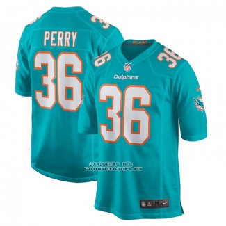 Camiseta NFL Game Miami Dolphins Jamal Perry Primera Verde