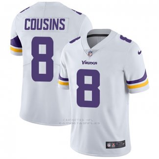 Camiseta NFL Game Minnesota Vikings 8 Kirk Cousins Blanco