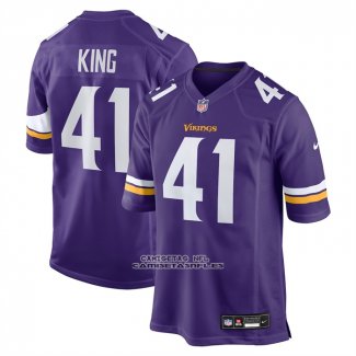 Camiseta NFL Game Minnesota Vikings Kobe King Violeta