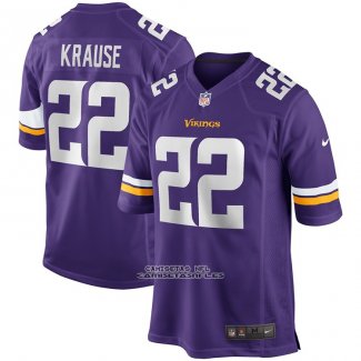 Camiseta NFL Game Minnesota Vikings Paul Krause Retired Violeta