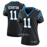 Camiseta NFL Game Mujer Carolina Panthers Nic Scourton Negro