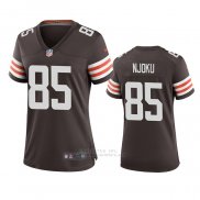 Camiseta NFL Game Mujer Cleveland Browns David Njoku 2020 Marron