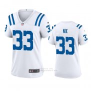 Camiseta NFL Game Mujer Indianapolis Colts Roosevelt Nix Blanco