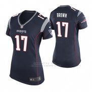 Camiseta NFL Game Mujer New England Patriots Antonio Brown Azul