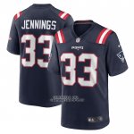 Camiseta NFL Game New England Patriots Anfernee Jennings 33 Azul
