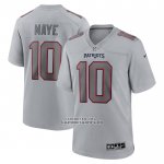 Camiseta NFL Game New England Patriots Drake Maye Gris
