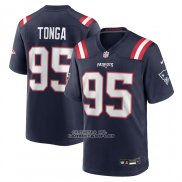 Camiseta NFL Game New England Patriots Khyiris Tonga Azul