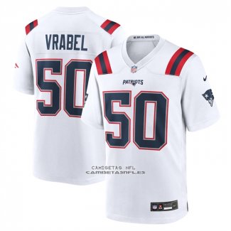 Camiseta NFL Game New England Patriots Mike Vrabel Retired Blanco