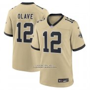 Camiseta NFL Game New Orleans Saints Chris Olave Alterno Oro