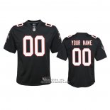 Camiseta NFL Game Nino Atlanta Falcons Personalizada Throwback 2020 Negro