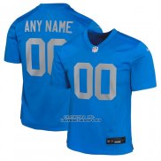Camiseta NFL Game Nino Detroit Lions Alterno Personalizada Azul