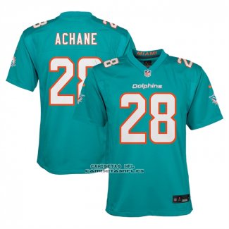 Camiseta NFL Game Nino Miami Dolphins Devon Achane Verde