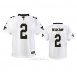 Camiseta NFL Game Nino New Orleans Saints 2 Jameis Winston Blanco