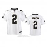 Camiseta NFL Game Nino New Orleans Saints 2 Jameis Winston Blanco