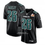 Camiseta NFL Game Philadelphia Eagles Saquon Barkley Super Bowl LIX Negro Camiseta NFL Game Philadelphia Eagles Saquon Barkley Super Bowl LIX Negro