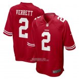 Camiseta NFL Game San Francisco 49ers Jason Verrett Rojo